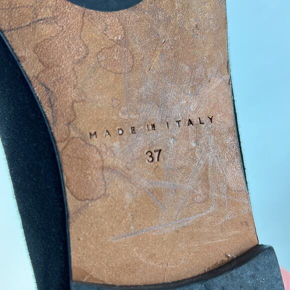 M. Gemi The Odina flat women’s 6 black suede ankle strap round toe ballet - Picture 9 of 9